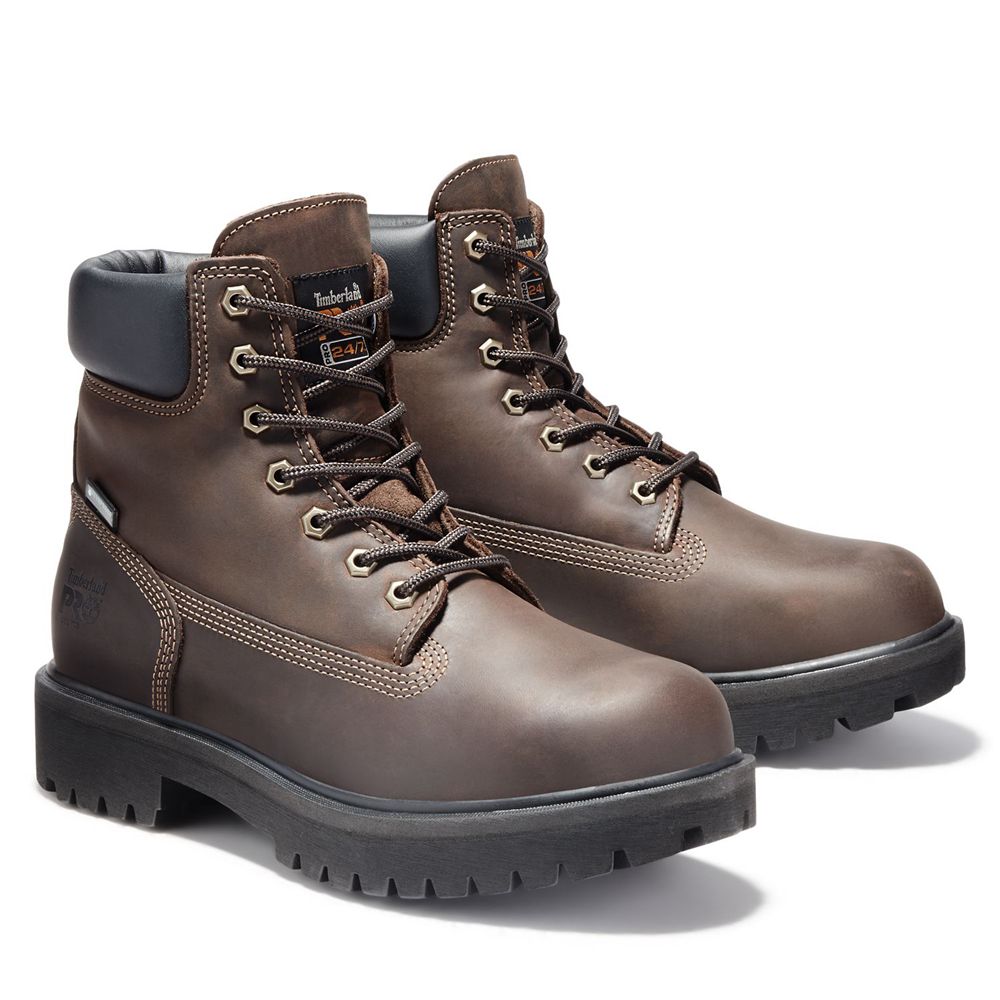 Bocanci Pro Timberland Barbati Maro - Direct Attach 6\" Steel Toe - Romania - WRQFVY954